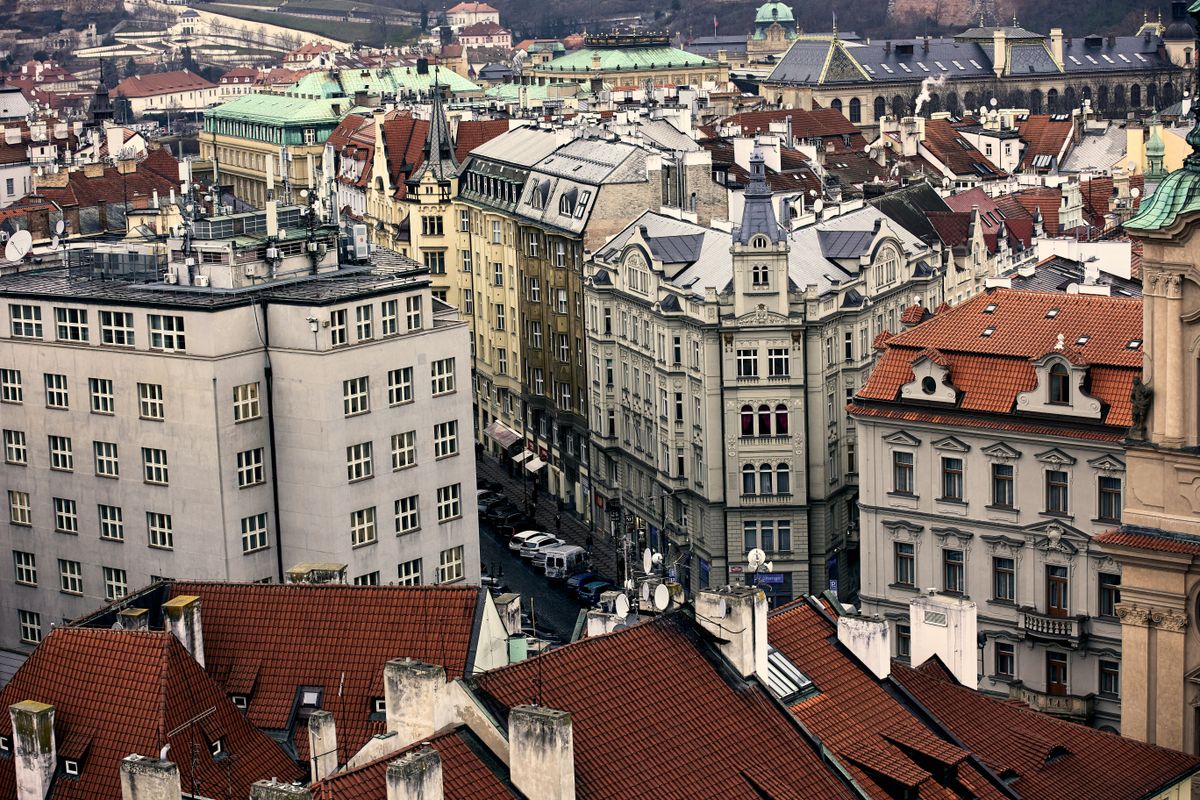 Historická ulice v centru Prahy